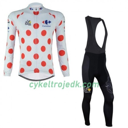 Cykeltøj Langærmet + Bib Cykelbukser 2017 Tour De France N003